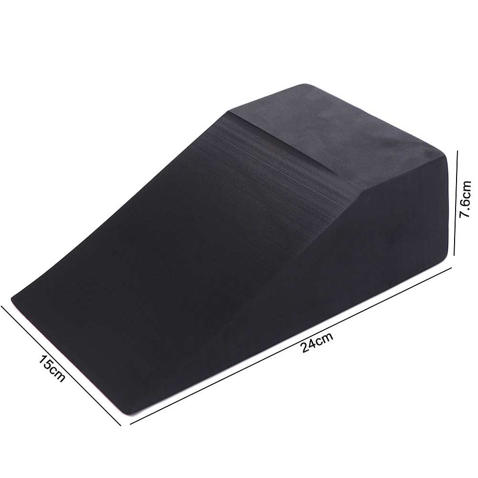 Thumbnail: 1 pair High Density Yoga Wedge Blocks Multi-Functional Non-slip EVA Gym Blocks L