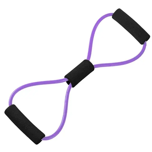 Thumbnail: TPE 8 Word Fitness Yoga Gum Resistance Rubber Bands Fitness Elastic Band Fitness