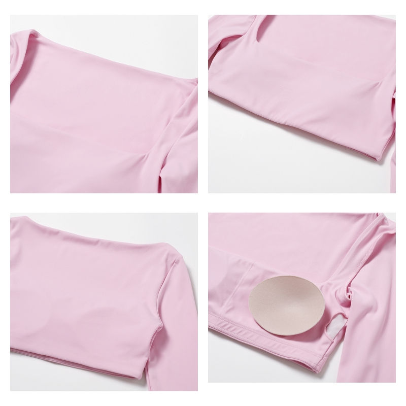 Thumbnail: Sports Long sleeved Women Outdoor Running Gym Fitness Wear T-shirt Long sleeved 