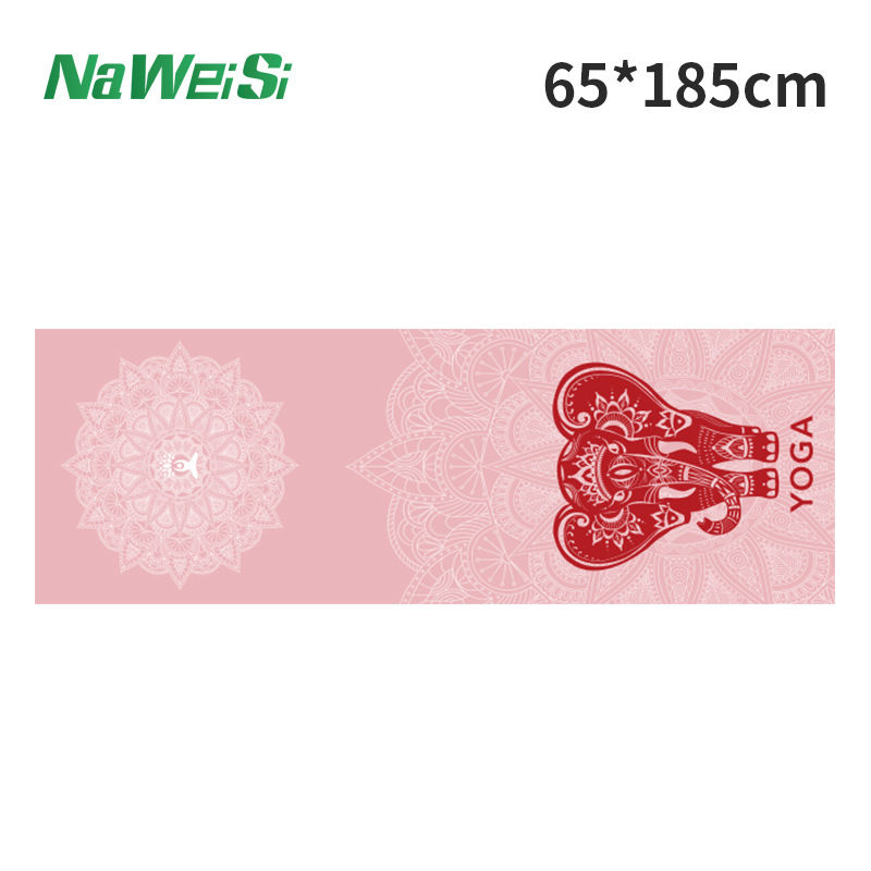 Thumbnail: Yoga Mat Towel double-side Velvet Yoga Fitness Isolation Mat non-slip Folding Po
