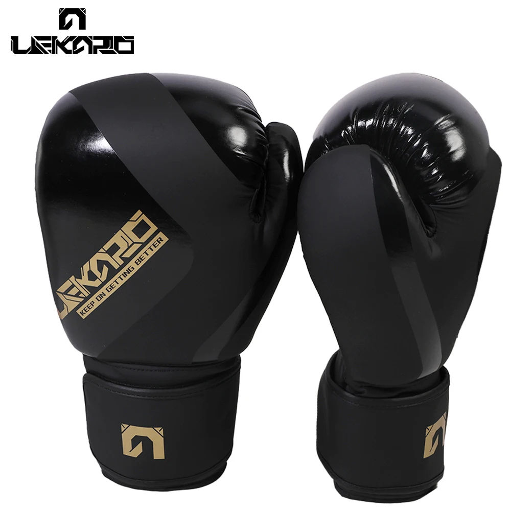 Adult Professional 12oz Boxing Training Gloves Pu Elastic Boxing Gloves Muay Tha