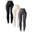 Thumbnail: Women's seamless knitted thread yoga pants high waisted sports leggings hip lift