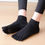 Thumbnail: Breathable Women Pilates Socks Five Toe Silicone Non-Slip Yoga Socks Anti-Slip B