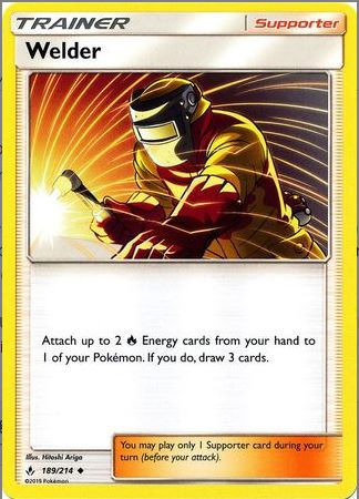 Welder - 189/214 - Uncommon Sun & Moon: Unbroken Bonds Singles