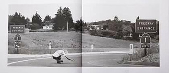 Picture of Kevin coming down the hill of the Marmonte exit entering PCH 1