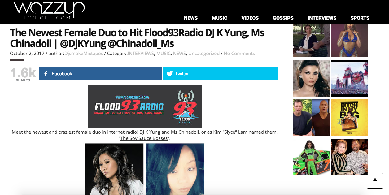 Wazzup Tonight (Page 1 of 3)- http://wazzuptonight.com/newest-female-duo-hit-internet-radio/
