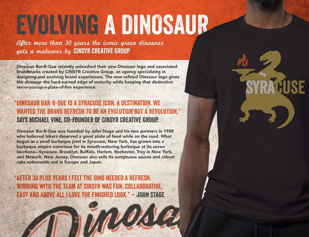 National brand strategy and creative marketing assets for Dinosaur Bar-B-Que, headquartered in Syracuse, NY.