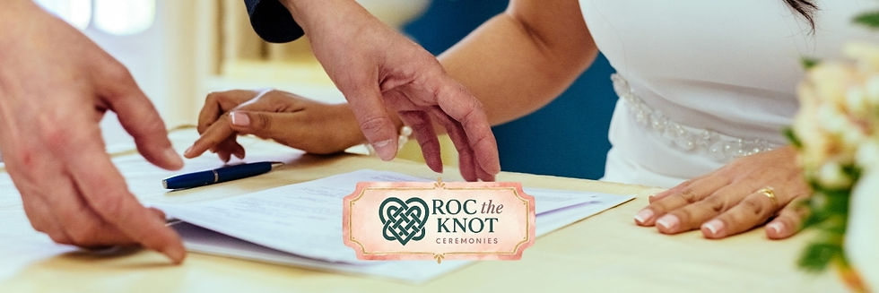 Signing marriage license
