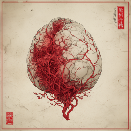 עיטור של לב אדום