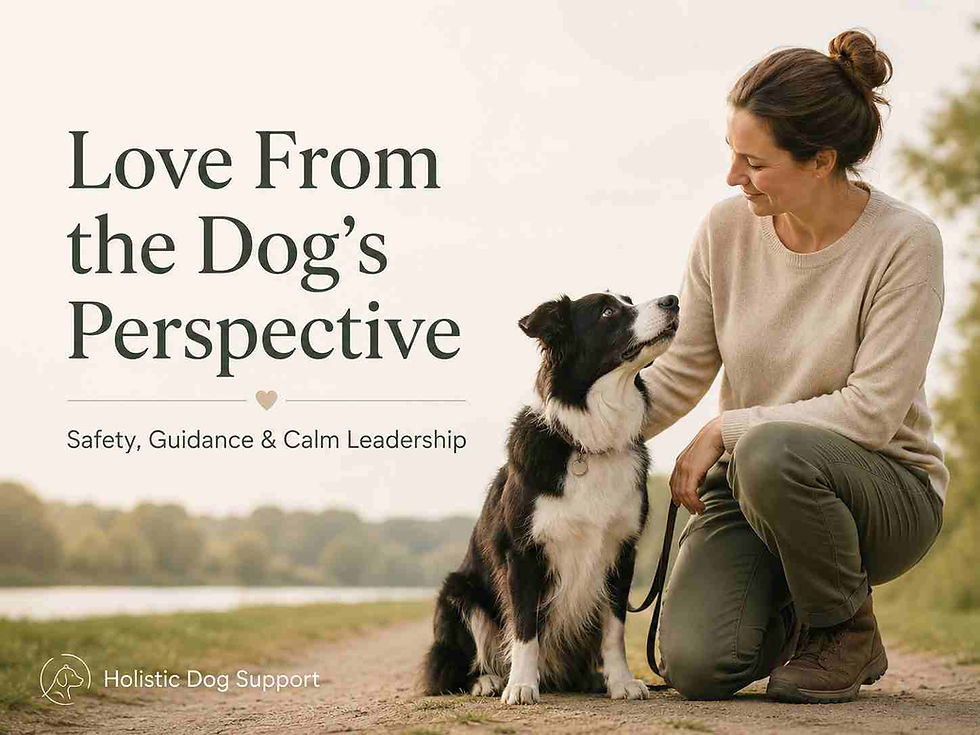 Love From the Dog’s Perspective: Safety, Guidance and Calm Leadership