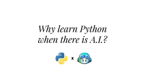 Why learn Python when there is A.I.?