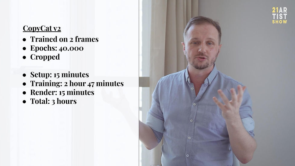 The result of the two frame training is 80%.
