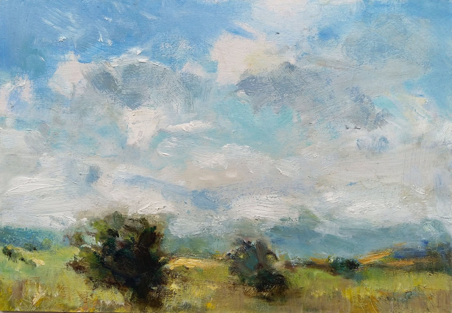 Fluorescent Light over White Hill Farm Oxford