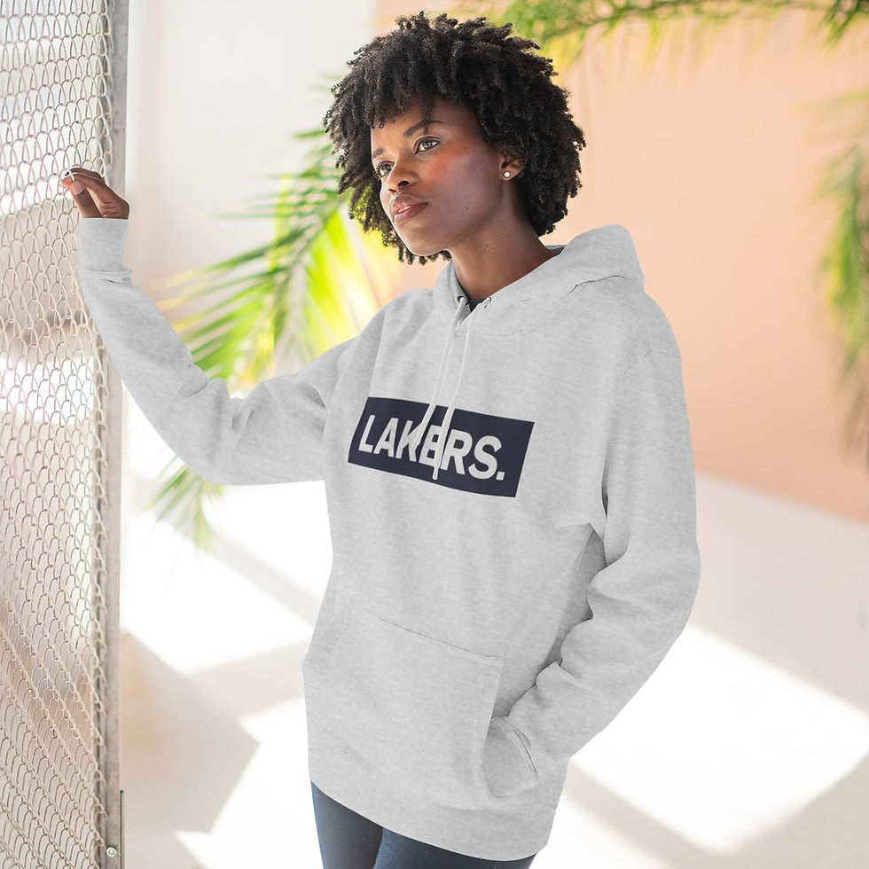 Thumbnail: Adult - Lakers. Block - Unisex Premium Pullover Hoodie