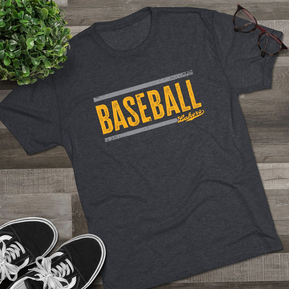 Thumbnail: Adult - Baseball - Sport Block - Unisex Tri-Blend Crew Tee
