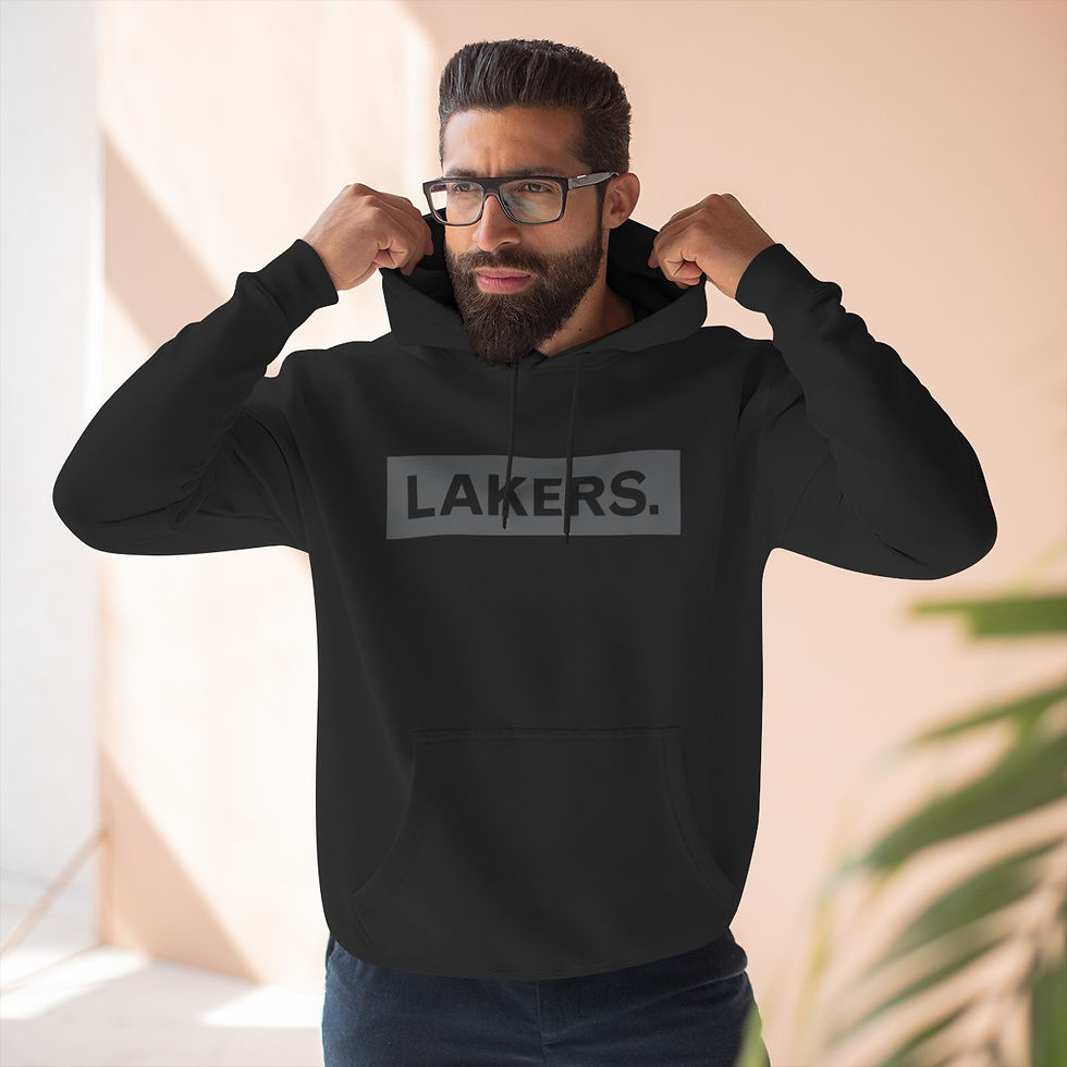 Thumbnail: Adult - Lakers. Block - Unisex Premium Pullover Hoodie