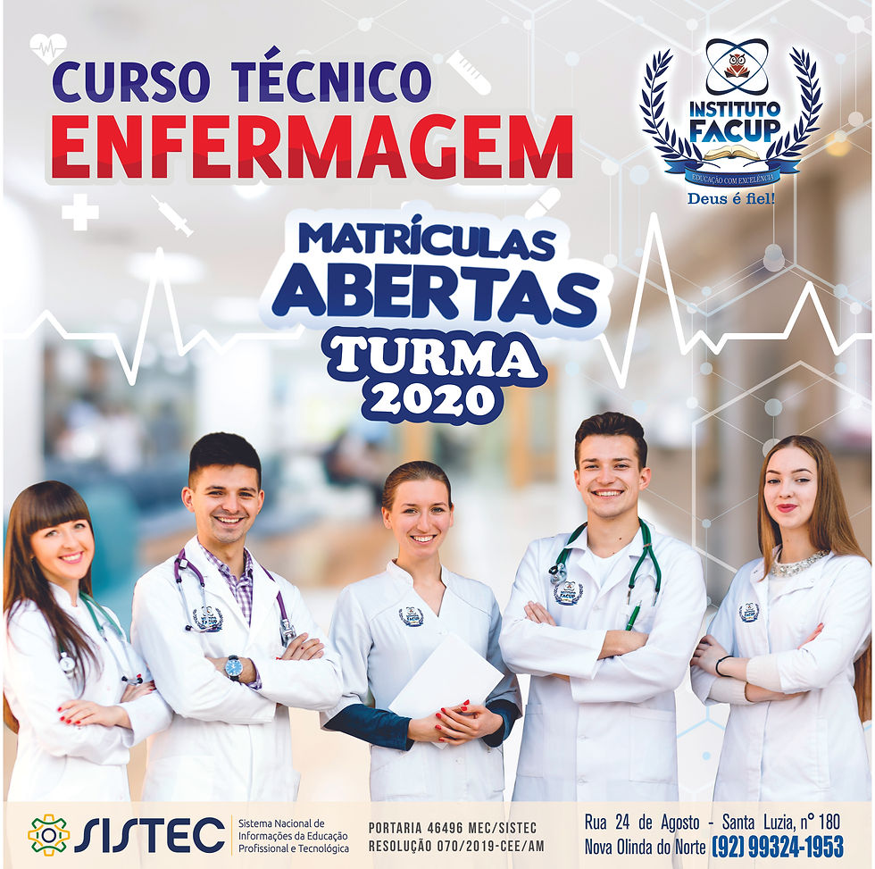 FACUP - BANNER CURSO TÉCNICO ENFERMAGEM 2020