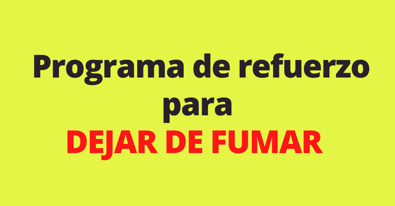 Programa de refuerzo para dejar de fumar