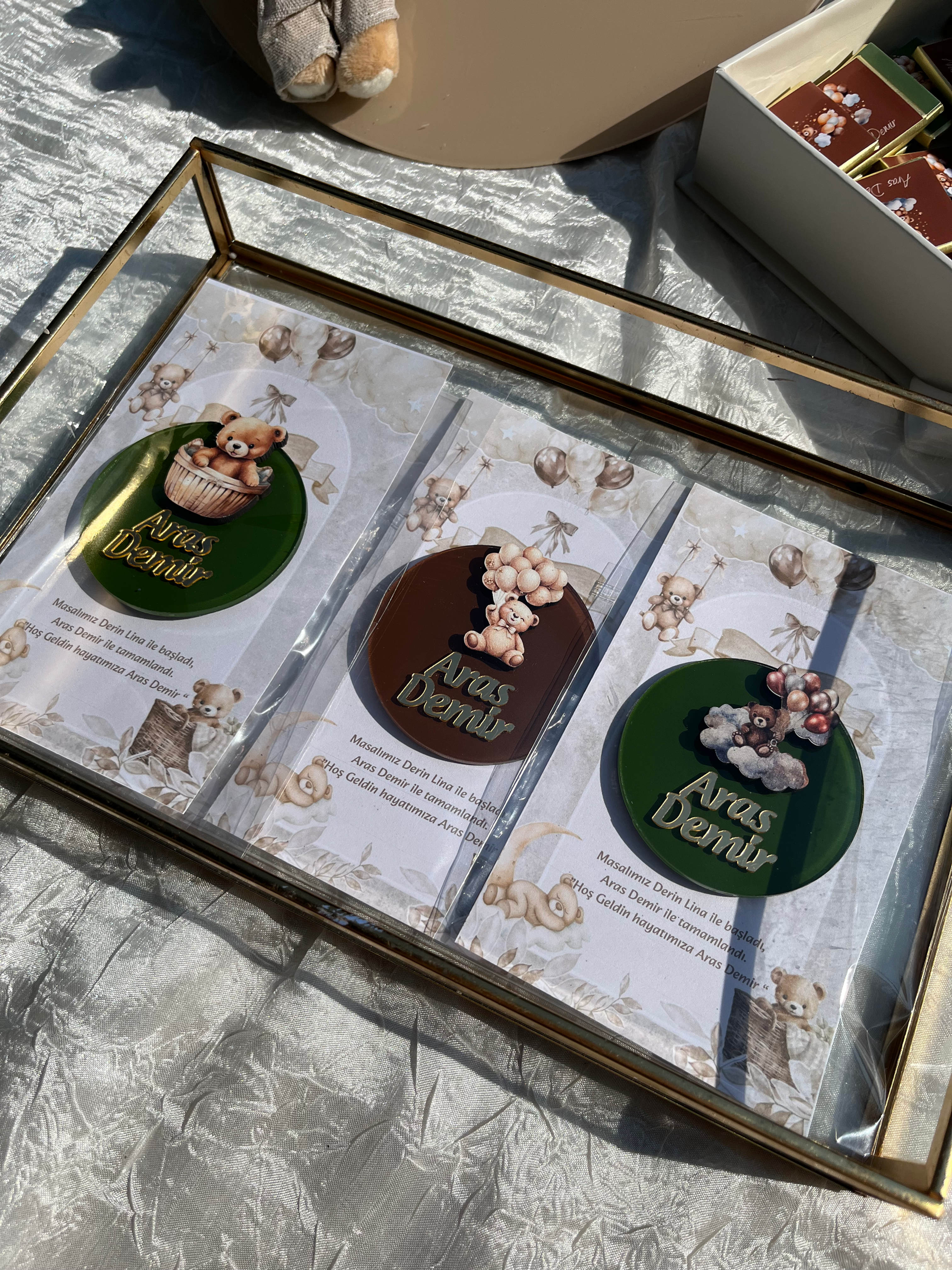 üç ayıcık figürlü magnet(10adet)