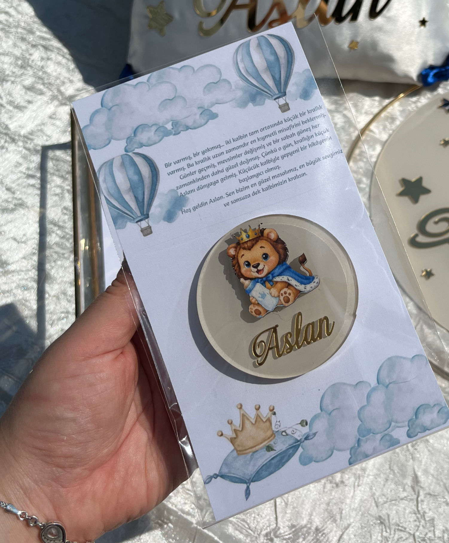 Aslan figürlü magnet (10 adet)