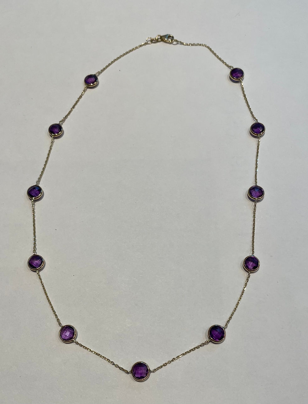 Amethyst Station Necklace