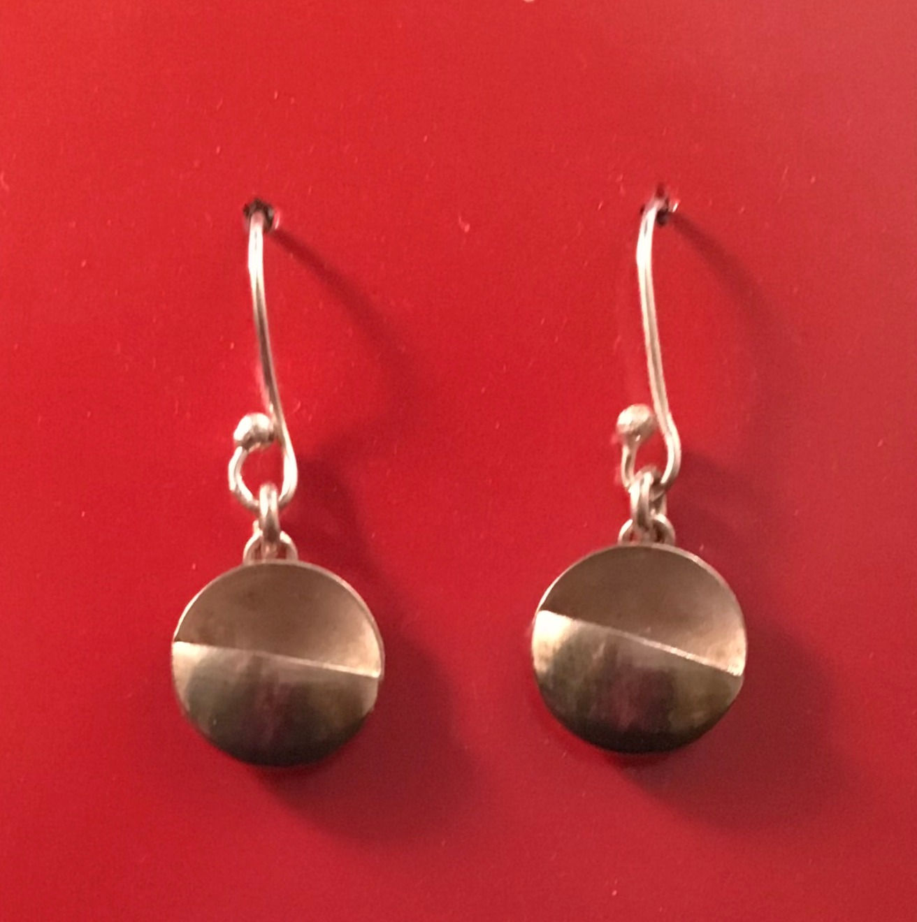 Sterling Silver Half Sphere Earring