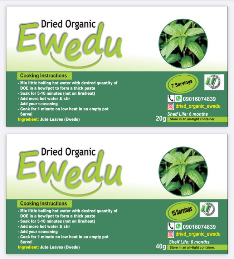 Thumbnail: Dried Ewedu - Jute Leave