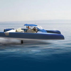 ELECTRIC FOILING CATAMARAN