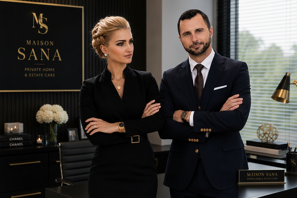 Santa Kauzon and Giles Kauzon, Maison SANA Estate Director and Client Liaison Director