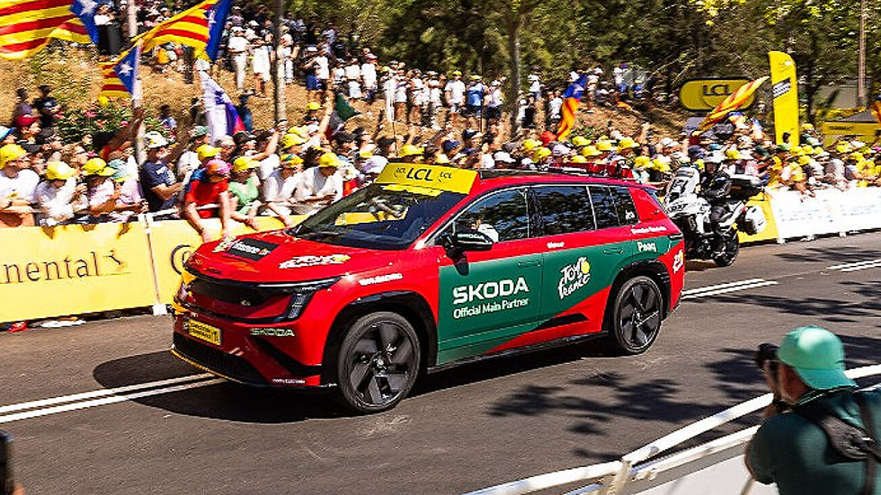 Skoda Peaq em ação no Tour