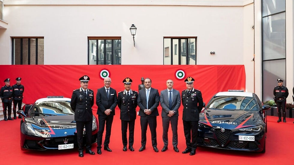 Maserati e Alfa Romeo ao serviço da polícia italiana