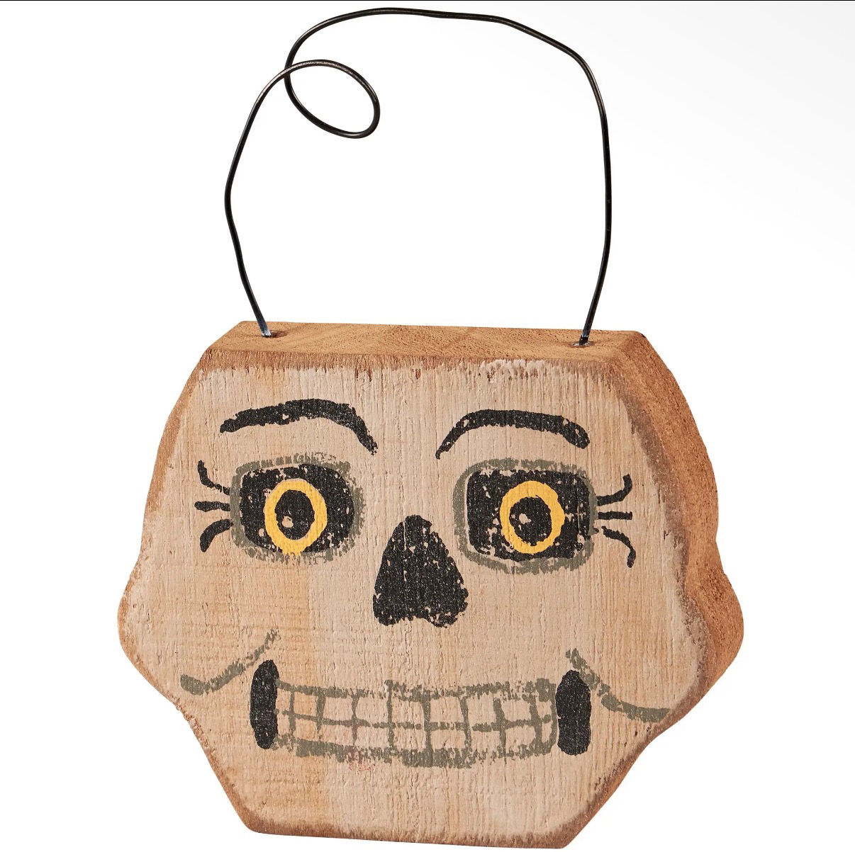 Skull Wood Ornament