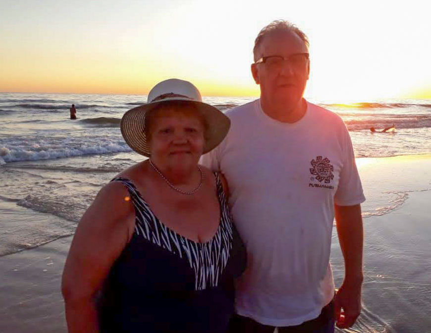 Ellos dos juntos en el lugar que amaban...El mar