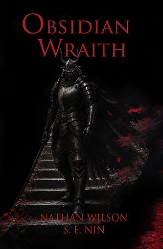 Obsidian Wraith, dark fantasy romantasy novel by author Nathan Wilson and S. E. Nin