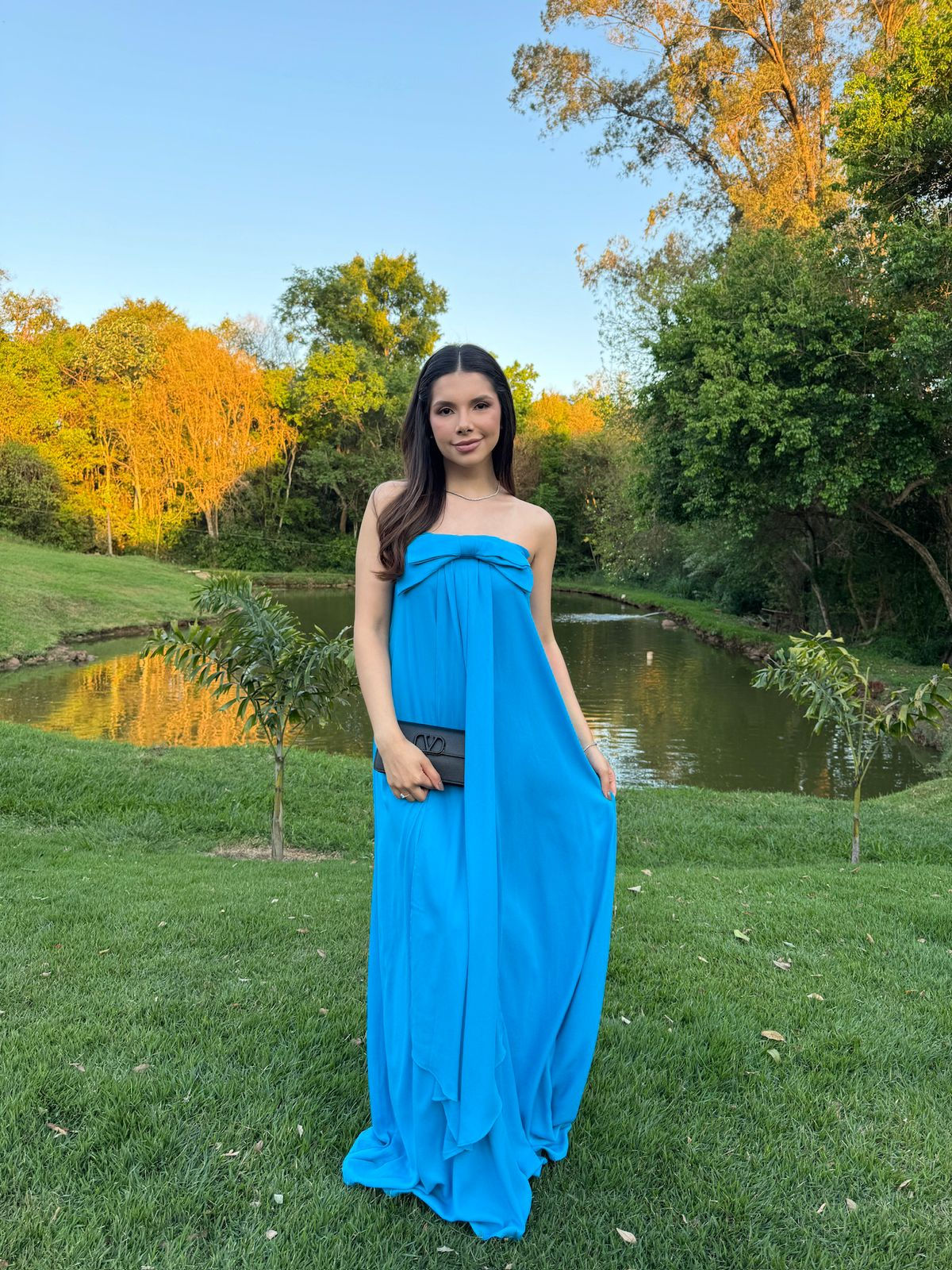 Vestido Laço Azul - Aurore