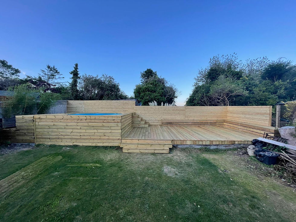 Deck with Swimming Pool