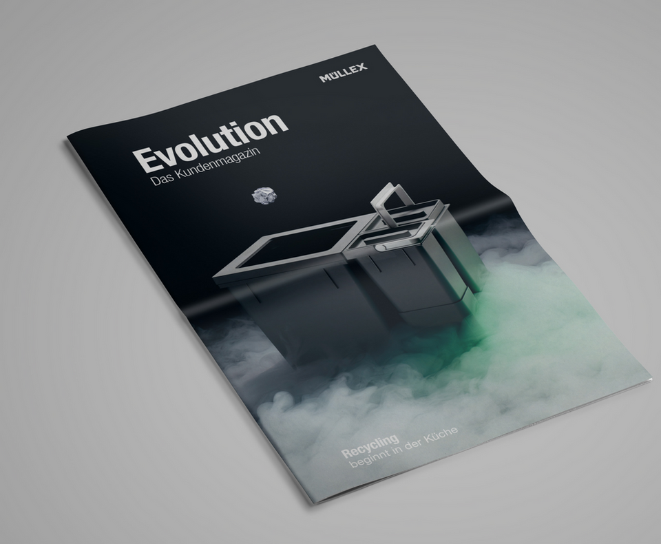 Corporate Identity, Werbemittel, Grafik, visuelle Kommunikation, Design, Kataloge, Flyer, Layout, Abfallbehälter