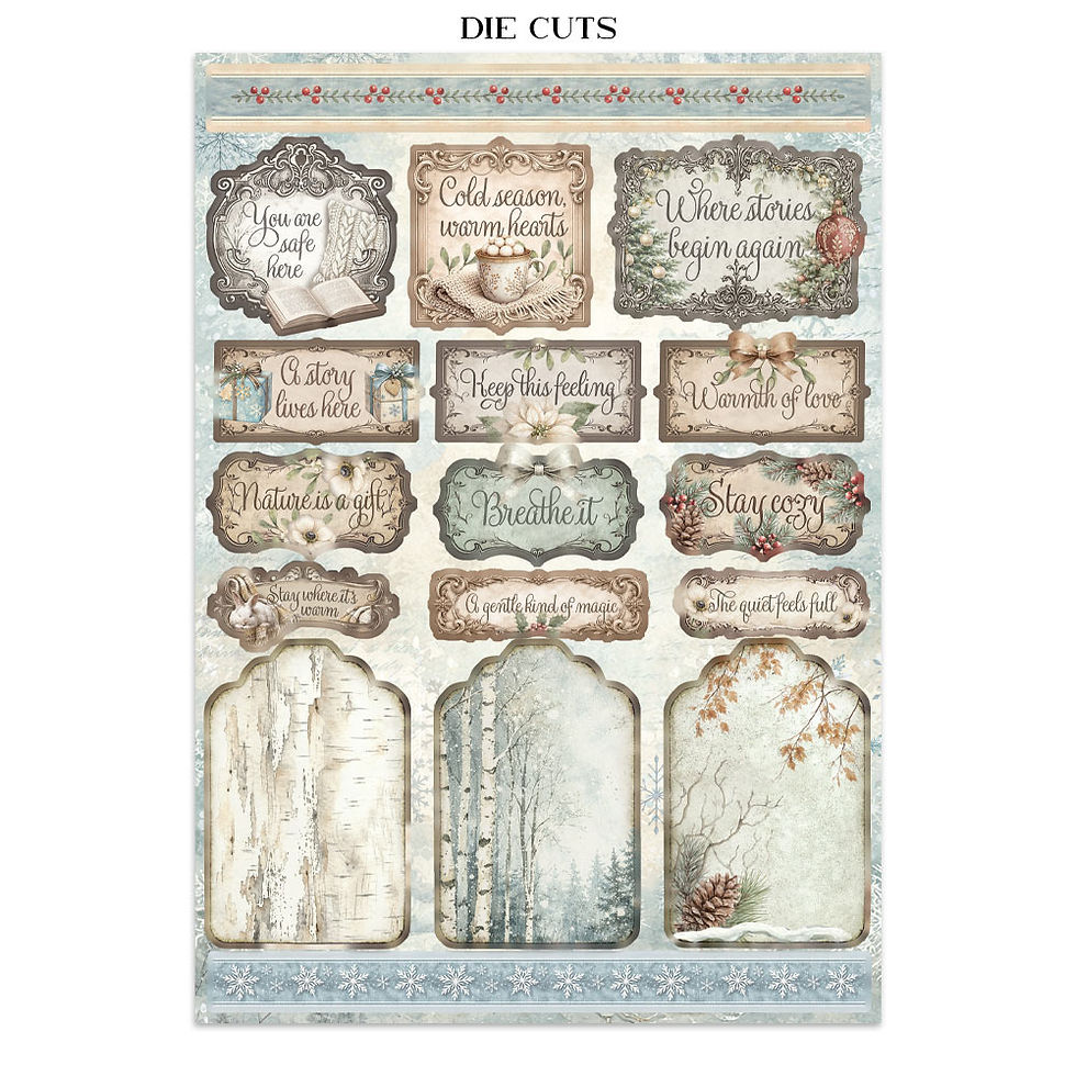Thumbnail: Printed Art Junk journal A4- White Christmas