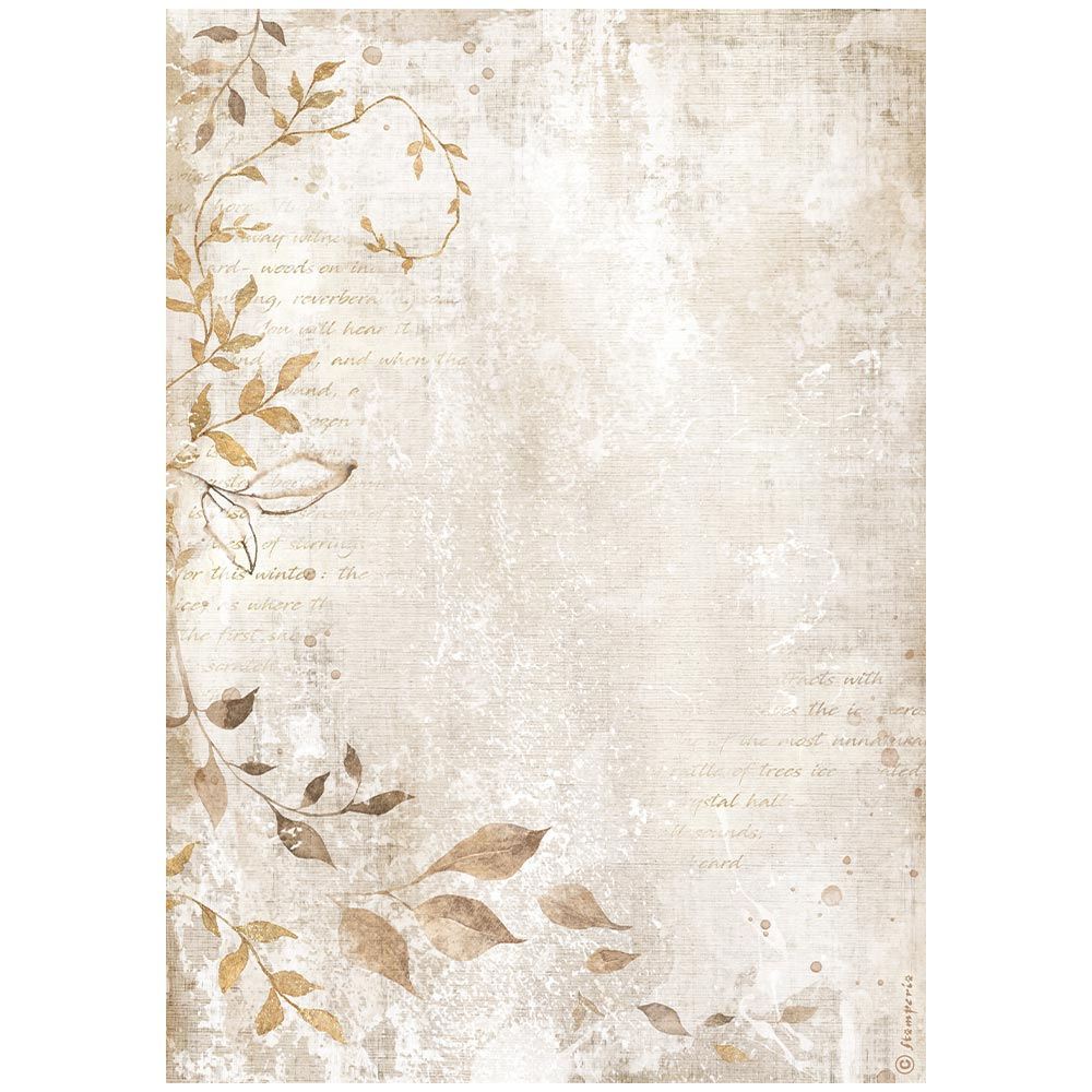 A4 Rice paper packed - Create Happiness Dewdrops leaves