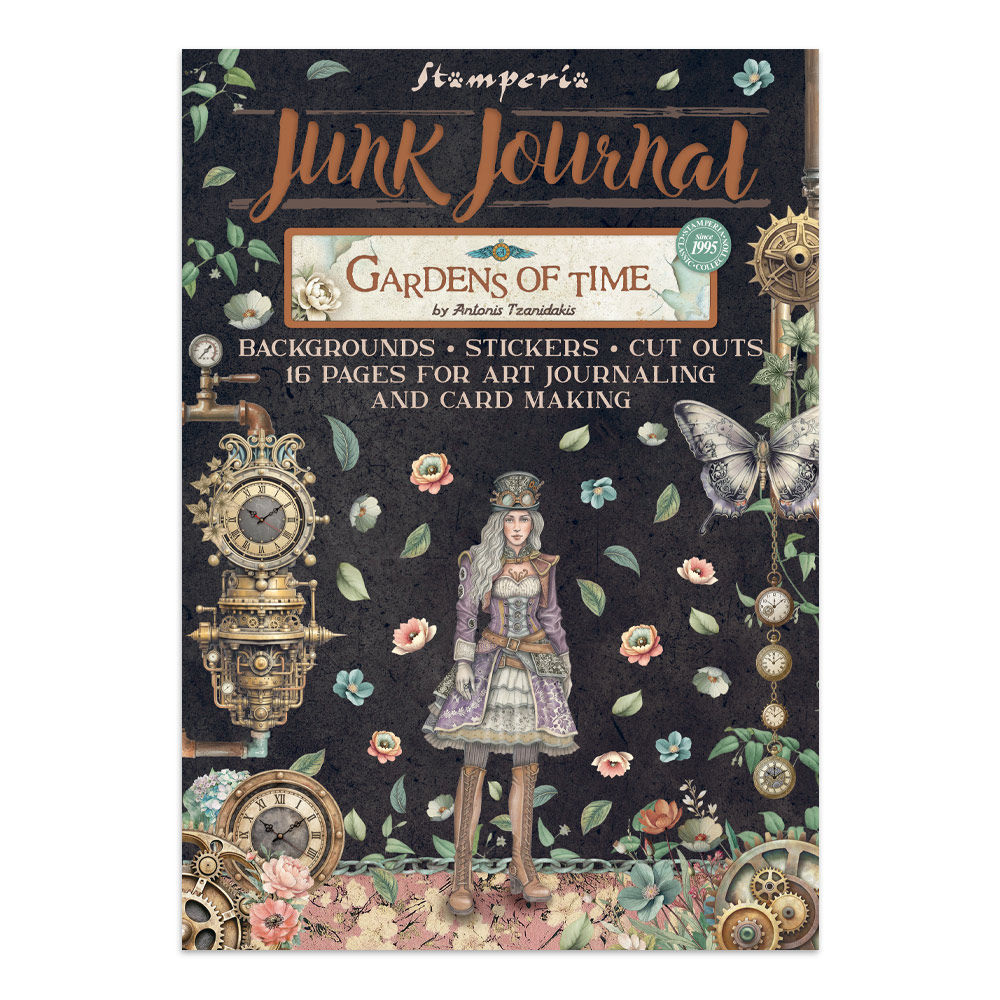 Junk journal stickers, cut-outs, backgrounds - Gardens of Time