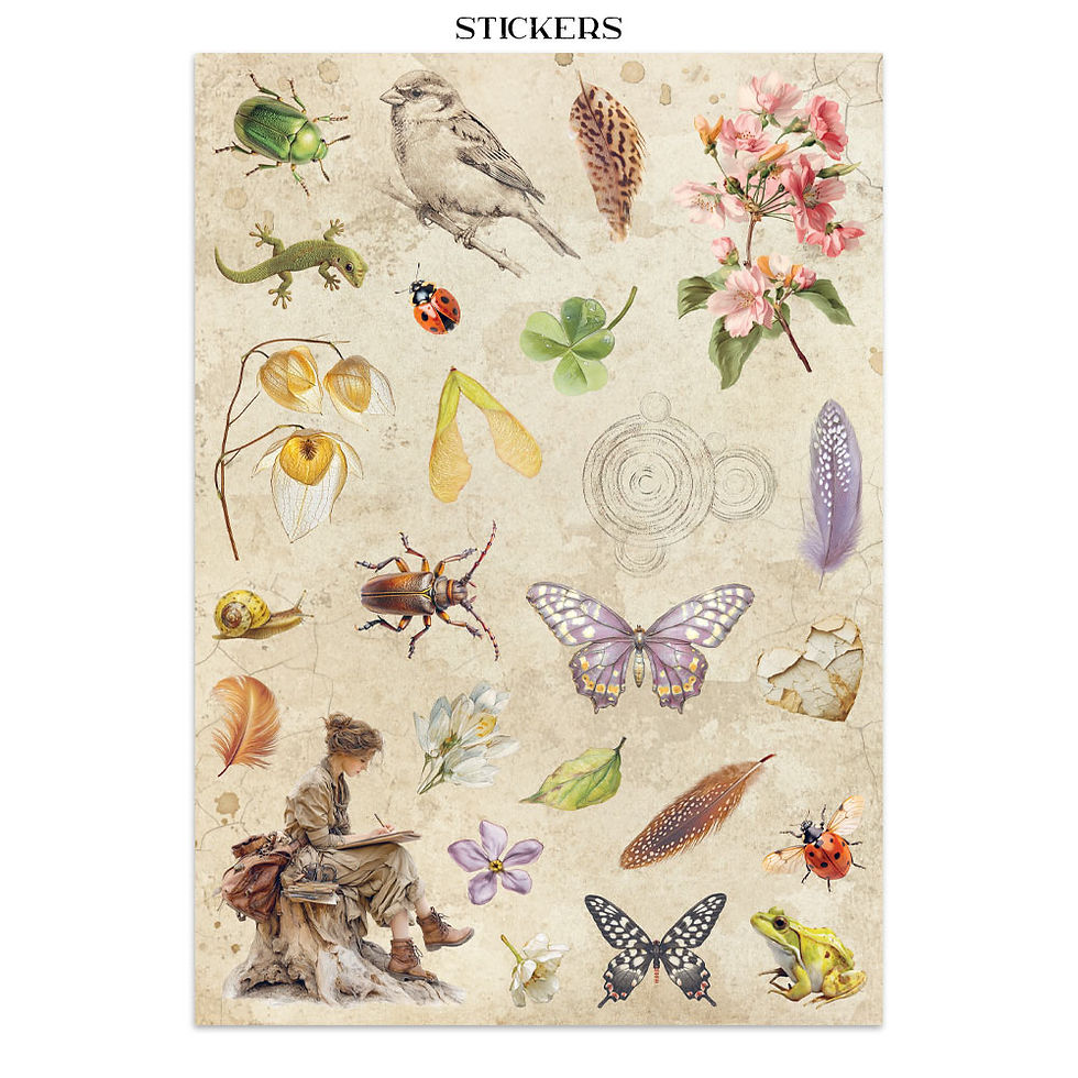 Miniatura: Printed Art Junk journal - All Around