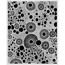 Cut laser stencil for Art and Craft cm 20X25 - All Around rings