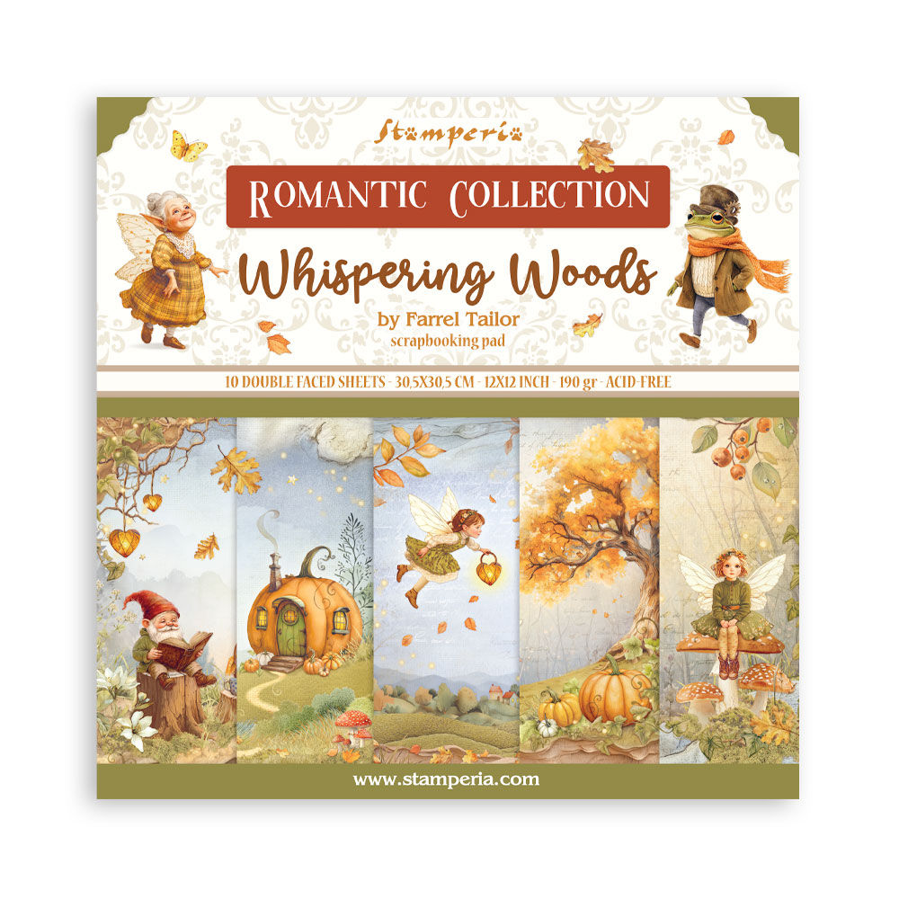 Scrapbooking Pad 10 sheets cm 30,5x30,5 (12"x12") - Whispering woods