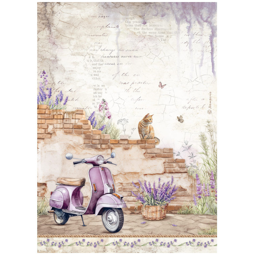 Thumbnail: Selection 6 Rice paper A4 - Lavender