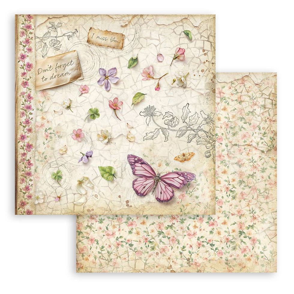 Thumbnail: Scrapbooking Printed Pad for Art and Craft 10 sheets 8"X8"- All Around
