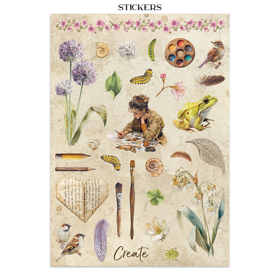 Miniatura: Printed Art Junk journal - All Around
