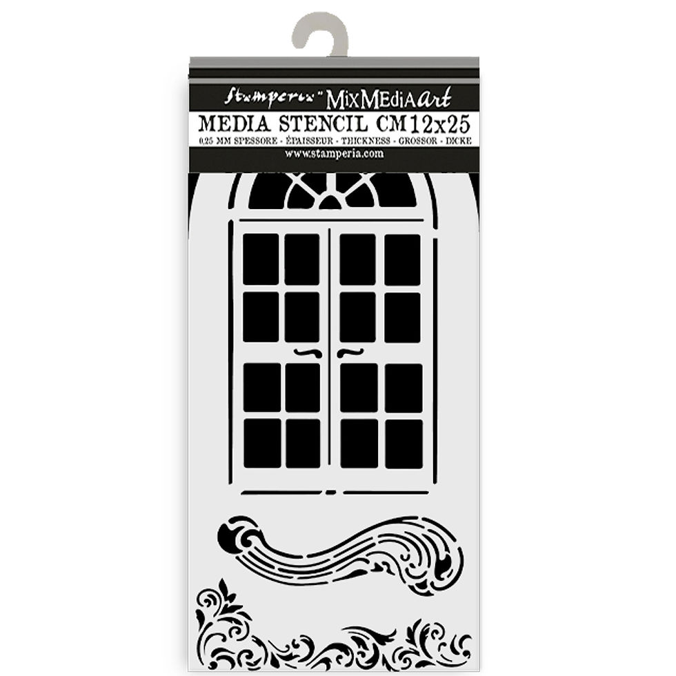 Miniatura: Thick stencil cm 12X25 - Masquerade window