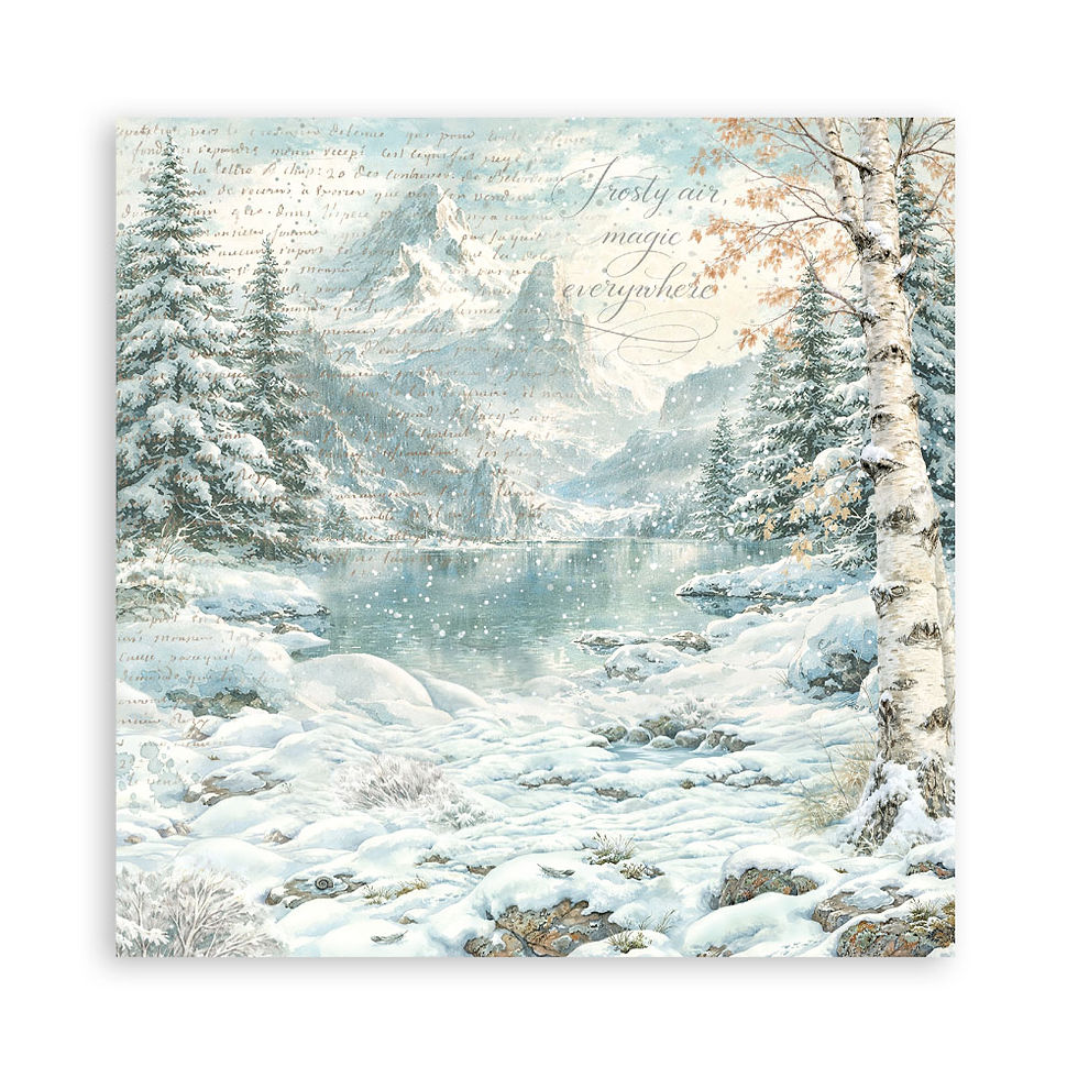 Miniatura: Scrapbooking Pad (12"x12") Single face - White Christmas