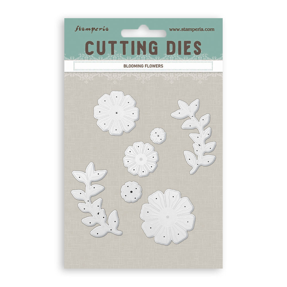 Cutting Dies for paper crafting A6 - Blooming flowers