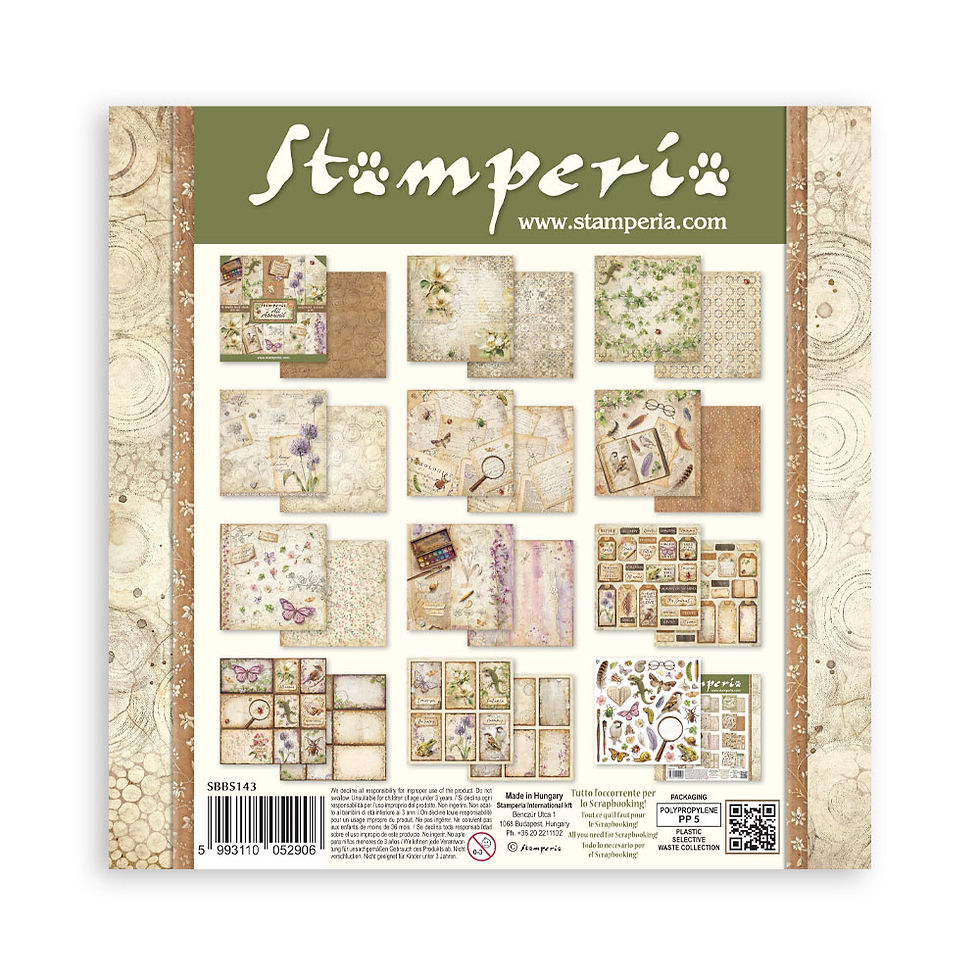 Thumbnail: Scrapbooking Printed Pad for Art and Craft 10 sheets 8"X8"- All Around
